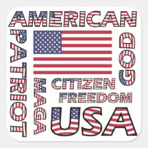 Drapeau texte américain patriotique