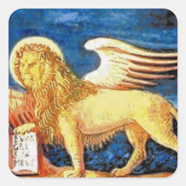 Sticker Carré Drapeau Veneto (Italie) (Devant)