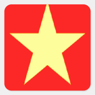 Sticker Carré drapeau vietnam