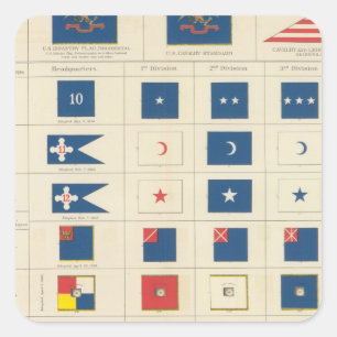 Sticker Carré Drapeaux, badges, etc.