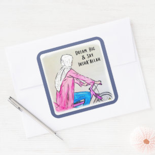 Sticker Carré Dream Big & Say InshaAllah -Stickers