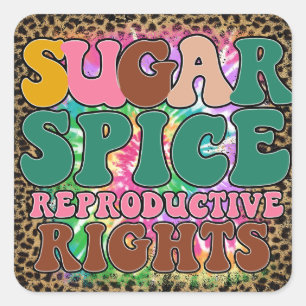 Sticker Carré Droits de reproduction des épices sucrières