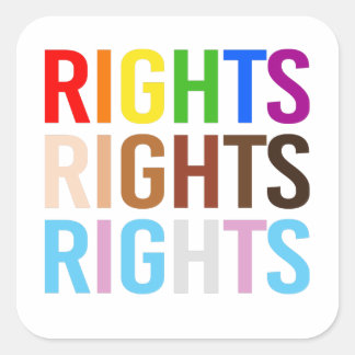 Sticker Carré Droits LGBTQ+