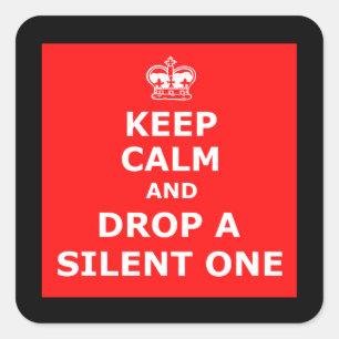 Sticker Carré Drôle