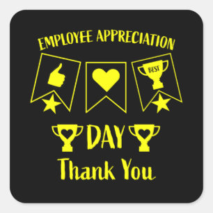 Sticker Carré Drôle Cadeaux RH d'entreprise