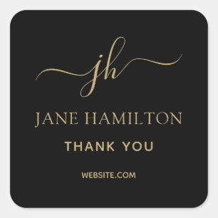 Sticker Carré du logo du Merci Monogram