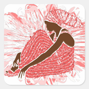 Sticker Carré du patrimoine AFRICAIN