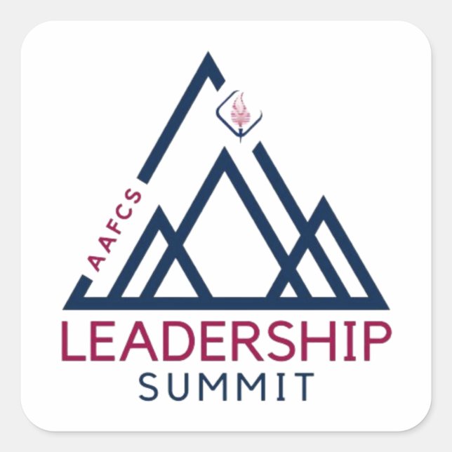 Sticker Carré du sommet du leadership (Devant)