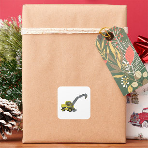 Sticker Carré du véhicule de construction