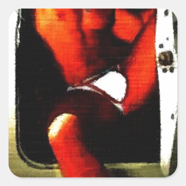 Sticker Carré Dub Dub Hunk (Devant)