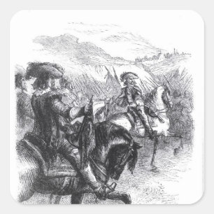 Sticker Carré Duc de Monmouth Avance sur Taunton