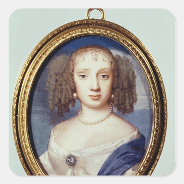 Sticker Carré Duchesse d'Orléans, vers 1665 (Devant)