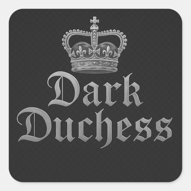 Sticker Carré Duchesse noire (Devant)