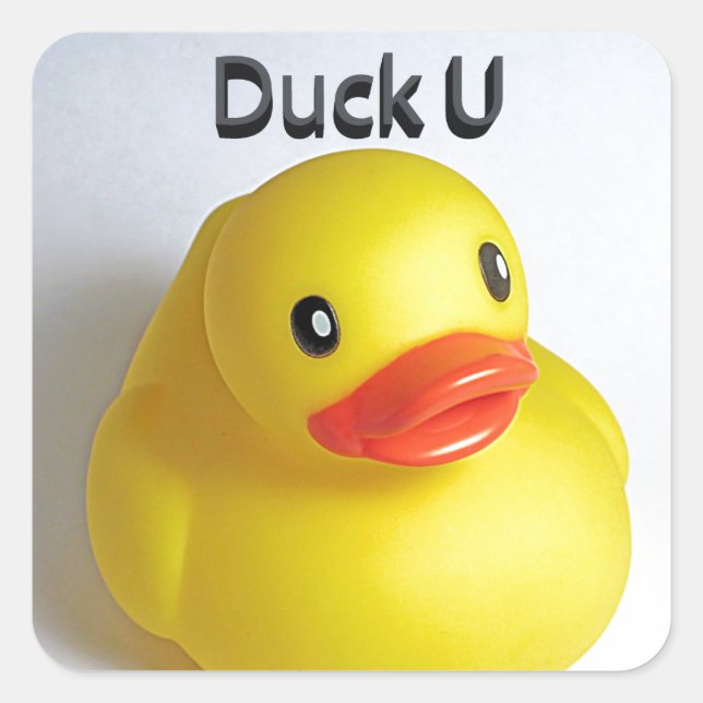 Sticker Carré Duck U (Devant)