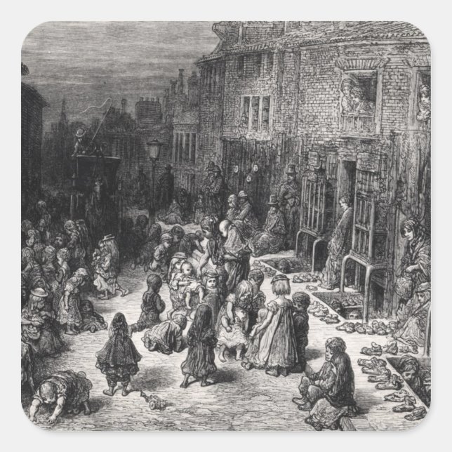 Sticker Carré Dudley Street, sept cadrans (Devant)