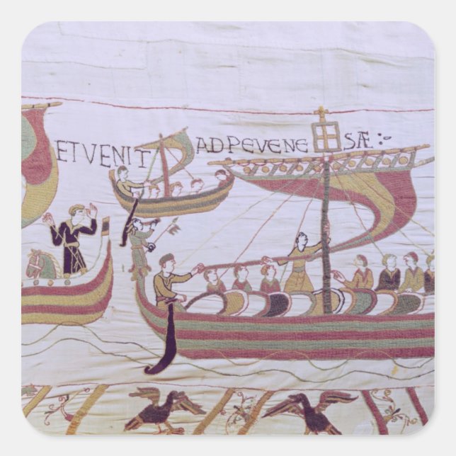 Sticker Carré Duke William et sa flotte (Devant)