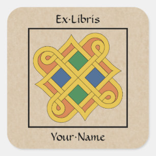 Sticker Carré Durrow Knotwork 2016 Bookplate