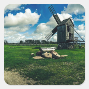 Sticker Carré Dutch Windpower Alternative Energy