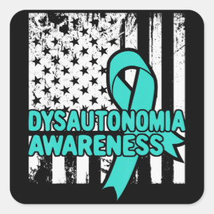 Sticker Carré Dysautonomia T Shirt - Connaissance de la dysfonct