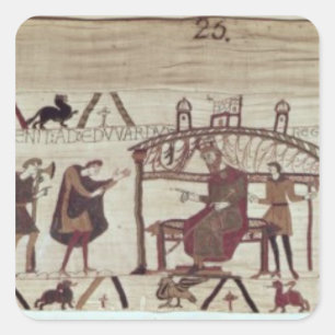 Sticker Carré Earl Harold revient en Angleterre pour visiter le 