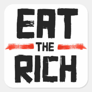 Sticker Carré EAT the RICH