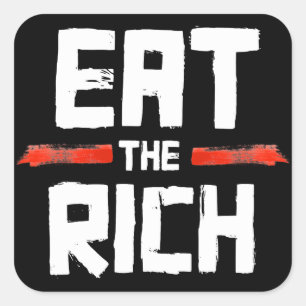 Sticker Carré EAT the RICH