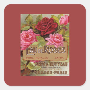 Sticker Carré Eau De Rose