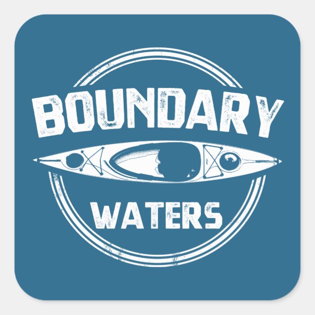 Sticker Carré Eaux limites (Devant)