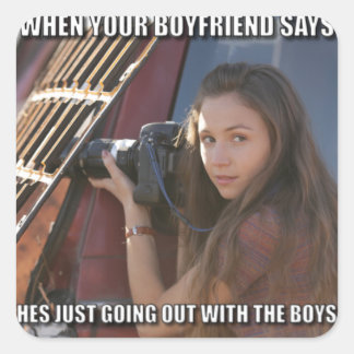 Sticker Carré Échantillon