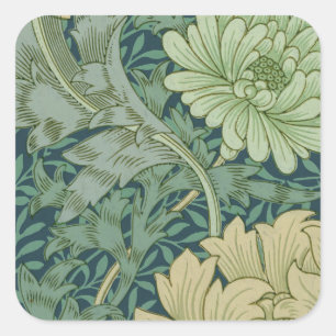 Sticker Carré Échantillon de motif de papier peint avec le