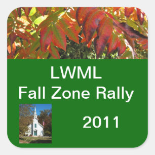 Sticker Carré Échantillon de rallye de zone LWML 3