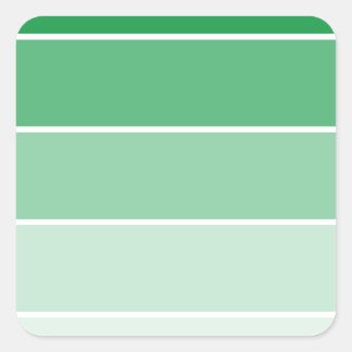 Sticker Carré Échantillons de peinture vert brillant