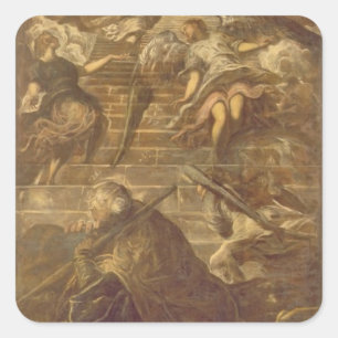 Sticker Carré Échelle de Jacob (huile sur toile)