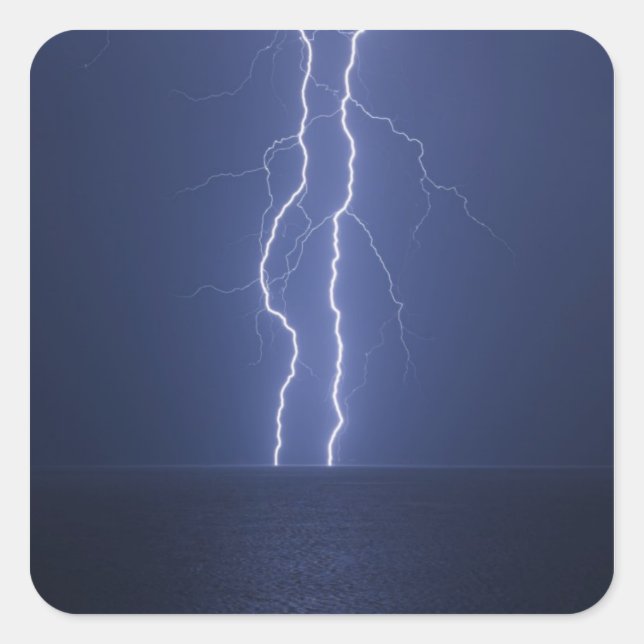 Sticker Carré Éclair (Devant)