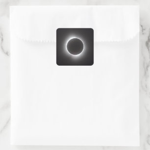 Sticker Carré Éclipse solaire totale