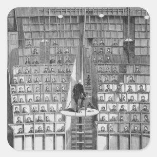 Sticker Carré École adulte dans la chapelle, sur le système