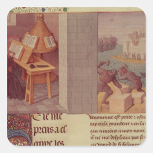 Sticker Carré Écriture de Livy et la base de Rome