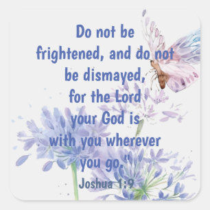 Sticker Carré Écriture, Inspirationnelle, Citation Dragonfly Cla