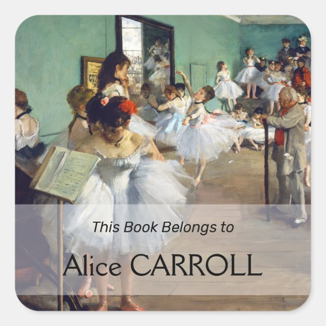 Sticker Carré Edgar Degas - Classe Danse (Devant)