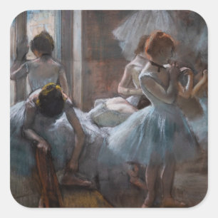 Sticker Carré Edgar Degas - Danseurs