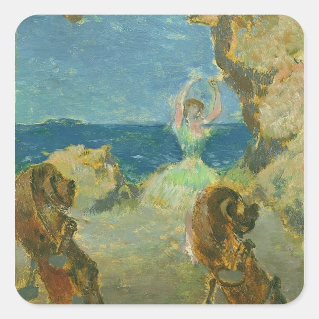 Sticker Carré Edgar Degas | La danseuse de ballet, 1891 (Devant)