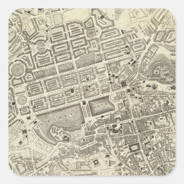 Sticker Carré Édimbourg, Écosse (Devant)