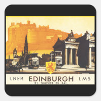 Edimbourg via LNER Rail Poster