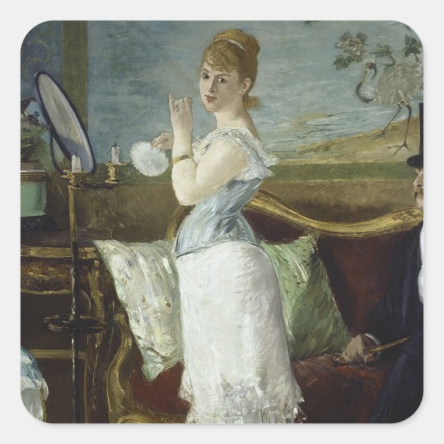 Sticker Carré Édouard Manet, Nana, 1877 (Devant)