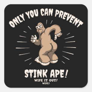 Sticker Carré Effacer Ape Atink