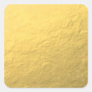 Sticker Carré Effet Faux Gold Foil imprimé