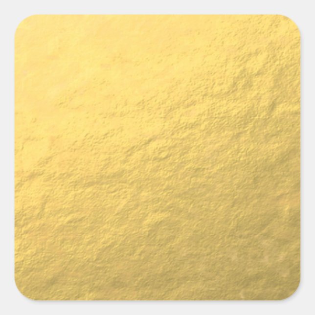 Sticker Carré Effet Faux Gold Foil imprimé (Devant)