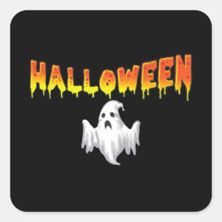 Sticker Carré Éffrayant toute l'année déplaisant Halloween