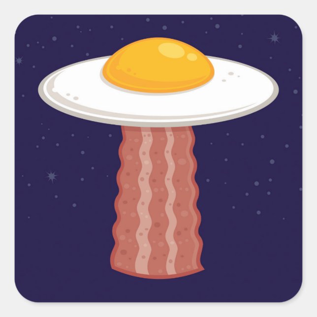 Sticker Carré Eggstraterrestrial (Devant)