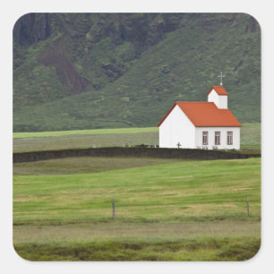 Sticker Carré Église luthérienne, Islande